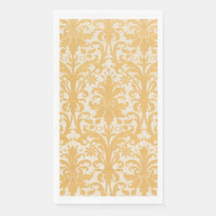 William Morris Willow & Gold Damask Luxury Napkin
