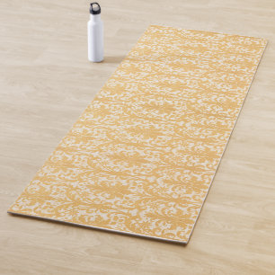 William Morris Willow & Gold Damask Luxury Yoga Mat