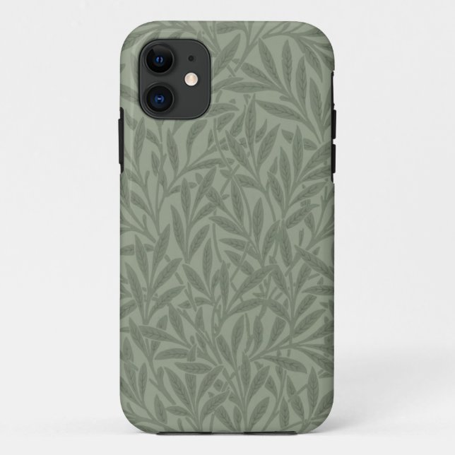 William Morris Willow Pattern Antique Sage Green Case-Mate iPhone Case (Back)