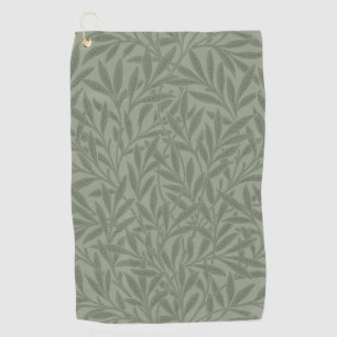 William Morris Willow Pattern Antique Sage Green Golf Towel