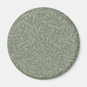 William Morris Willow Pattern Antique Sage Green Magnet