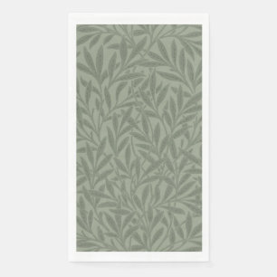 William Morris Willow Pattern Antique Sage Green Napkin