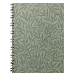William Morris Willow Pattern Antique Sage Green Notebook