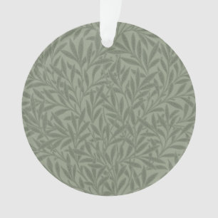 William Morris Willow Pattern Antique Sage Green Ornament