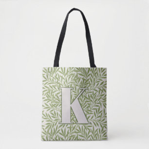 William Morris Willow Pattern Large Initial Tote Bag