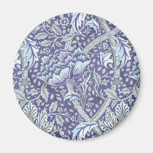 William Morris Windrush blue floral flowers Magnet