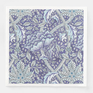 William Morris Windrush blue floral flowers Napkin