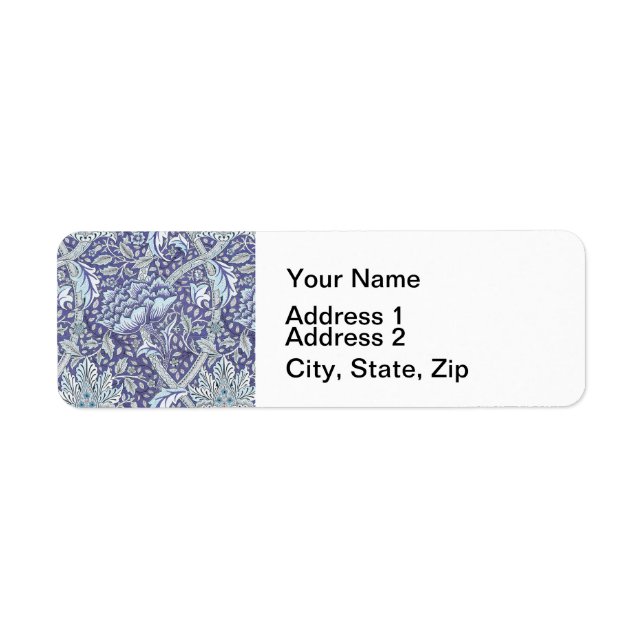 William Morris Windrush Blue Pattern Floral (Front)