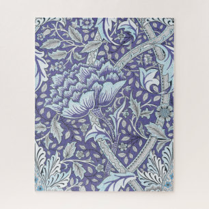 William Morris Windrush Blue Pattern Floral Jigsaw Puzzle