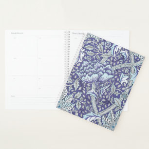William Morris Windrush Blue Pattern Floral Planner