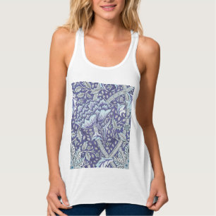 William Morris Windrush Blue Pattern Floral Singlet