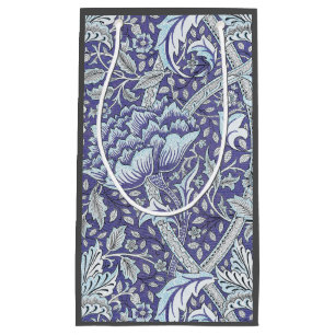 William Morris Windrush Blue Pattern Floral Small Gift Bag