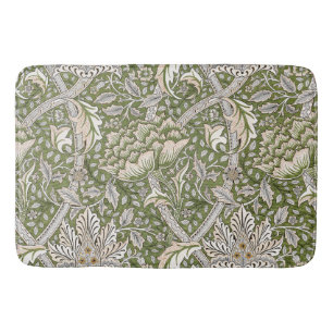 william morris windrush floral flowers classic bath mat
