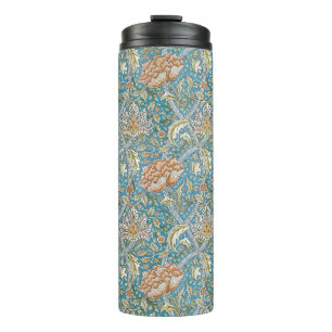 William Morris Windrush Floral Pattern Blue Thermal Tumbler
