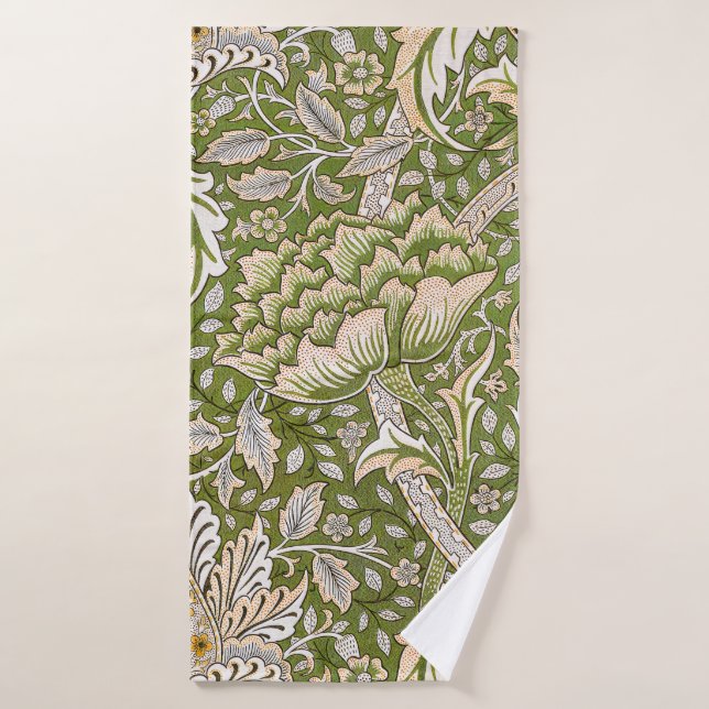 William Morris Windrush Floral Pattern Classic Bath Towel Set (Bath Towel)