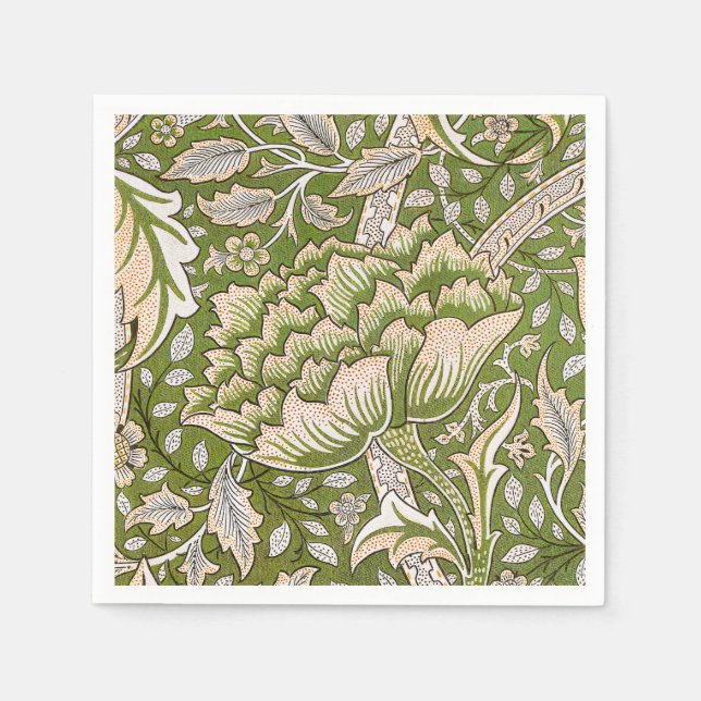 William Morris Windrush Floral Pattern Classic Napkin (Front)