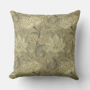 William Morris Windrush Floral Pattern: Vintage Cushion