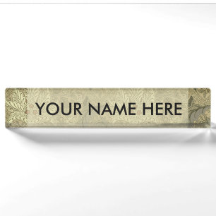 William Morris Windrush Floral Pattern: Vintage Nameplate