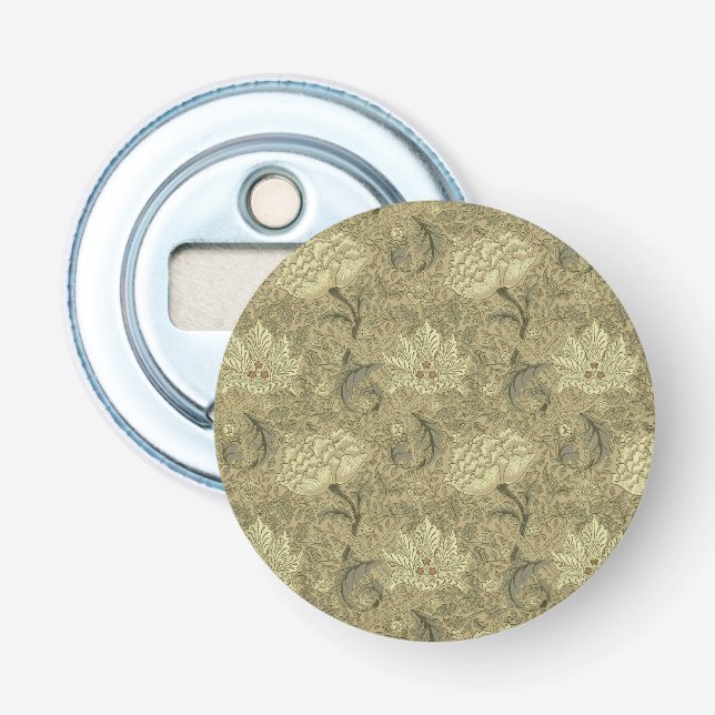 William Morris Windrush Wallpaper Pattern Bottle Opener (Front)
