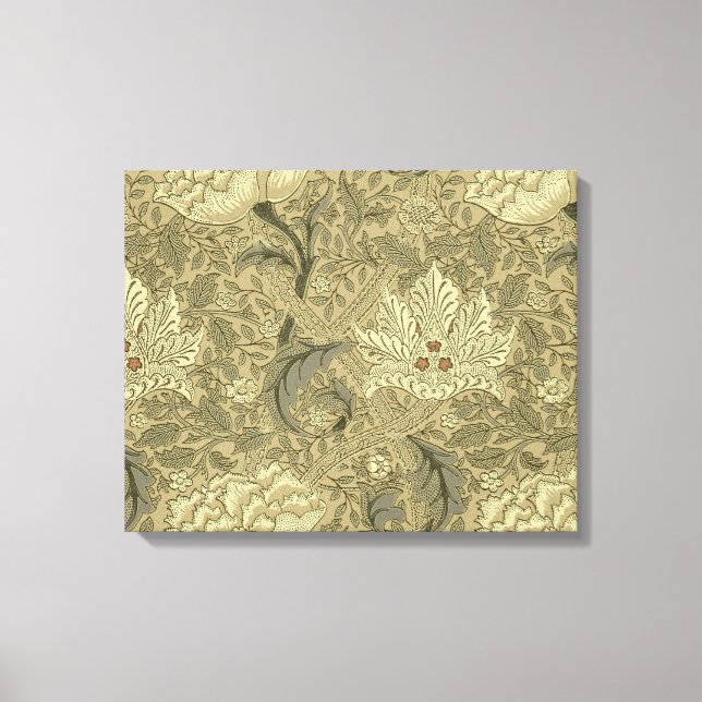 William Morris Windrush Wallpaper Pattern Canvas Print (Front)