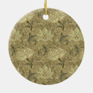 William Morris Windrush Wallpaper Pattern Ceramic Tree Decoration