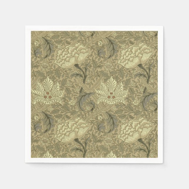 William Morris Windrush Wallpaper Pattern Napkin (Front)