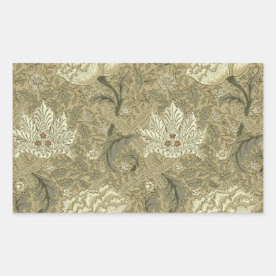 William Morris Windrush Wallpaper Pattern Rectangular Sticker