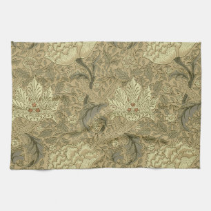 William Morris Windrush Wallpaper Pattern Tea Towel