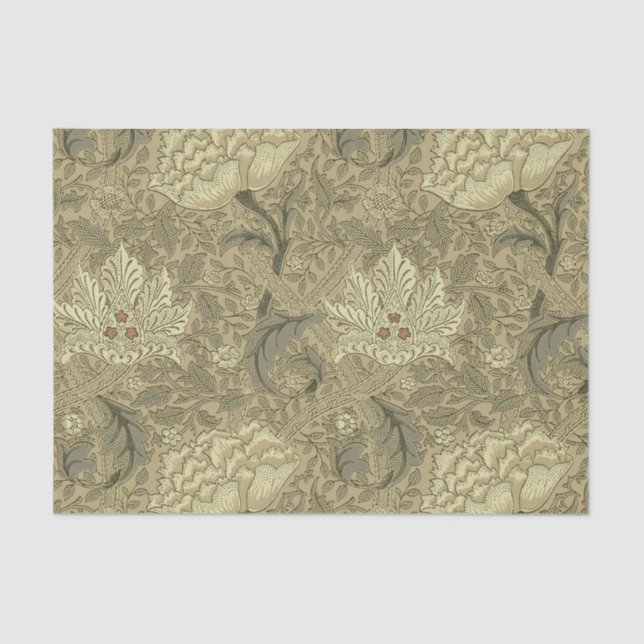 William Morris Windrush Wallpaper Pattern Tissue Paper (Front)