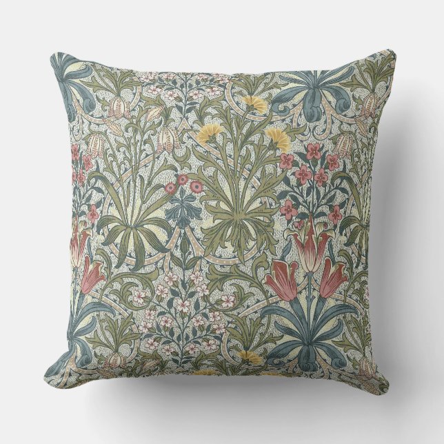 William Morris Woodland Weeds Cushion (Front)