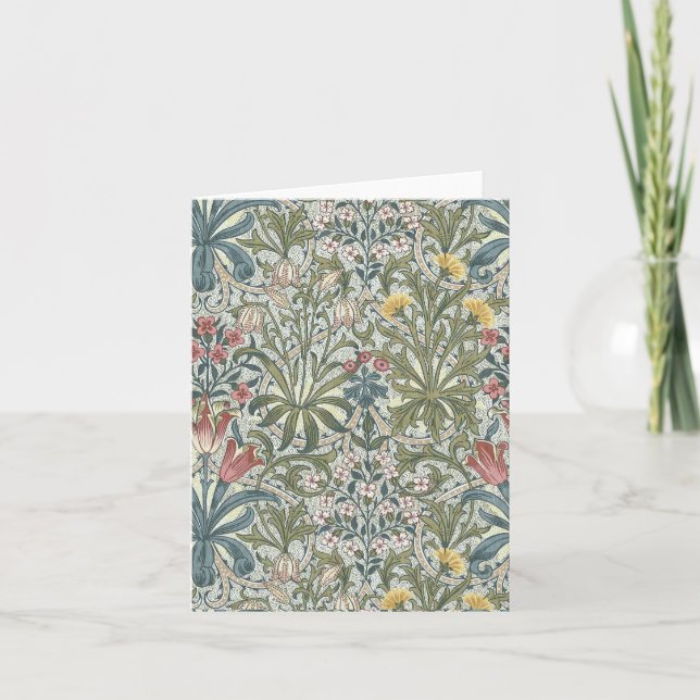 William Morris Woodland Weeds Note Card (Front)