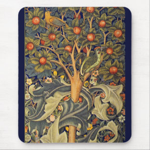 William Morris Woodpecker Pre-Raphaelite Mouse Pad