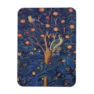 William Morris Woodpecker Tapestry Arts & Crafts Magnet