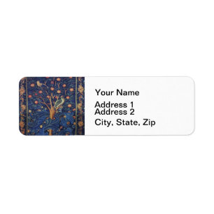 William Morris Woodpecker Tapestry Blue Design