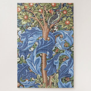 William Morris Woodpecker Tapestry Floral Vintage Jigsaw Puzzle