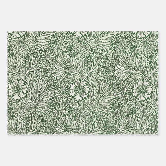William Morris Wrapping Paper Flat Sheet SET (Front)