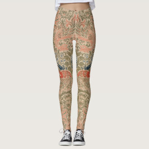 William morris's birds famous pattern leggings