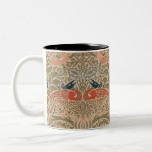 William morris's birds famous pattern Two-Tone coffee mug
