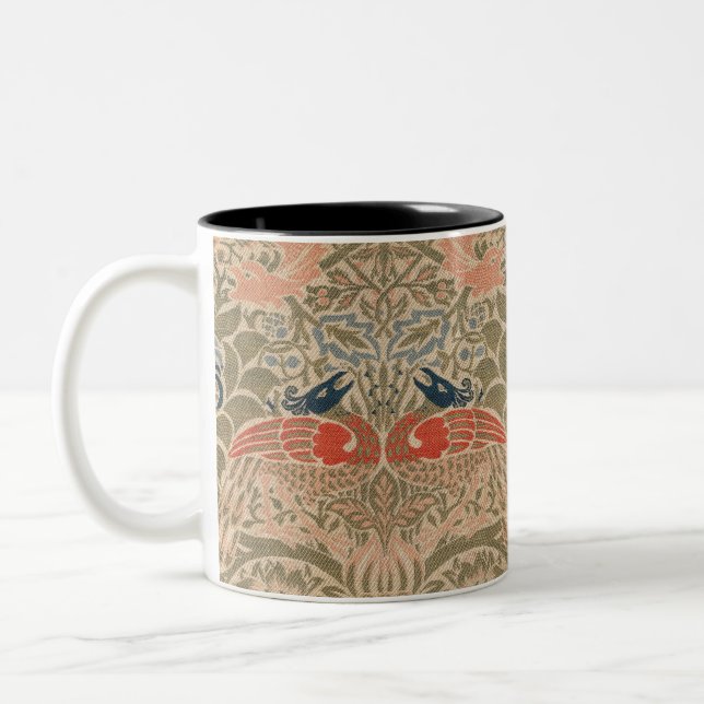 William morris's birds famous pattern    Two-Tone coffee mug (Left)