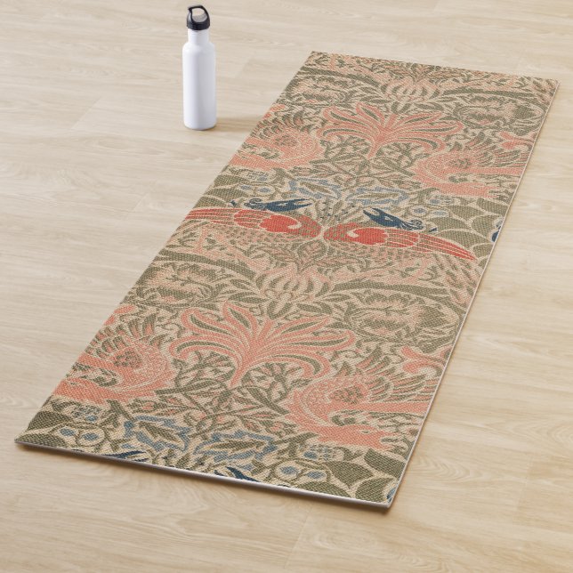 William morris's birds famous pattern   yoga mat (In Situ)