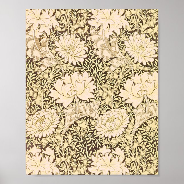 William Morris's Chrysanthemum pattern  Poster (Front)