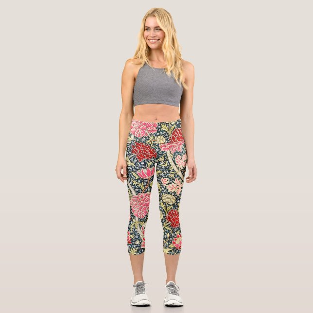 William Morris's Cray famous pattern Capri Leggings (Front)