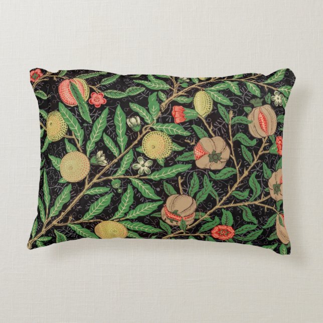 William Morris's Fruit pattern (1862) Decorative Cushion (Back)