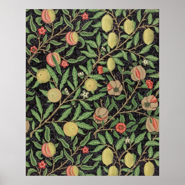William Morris's Fruit pattern (1862)  Poster (Front)
