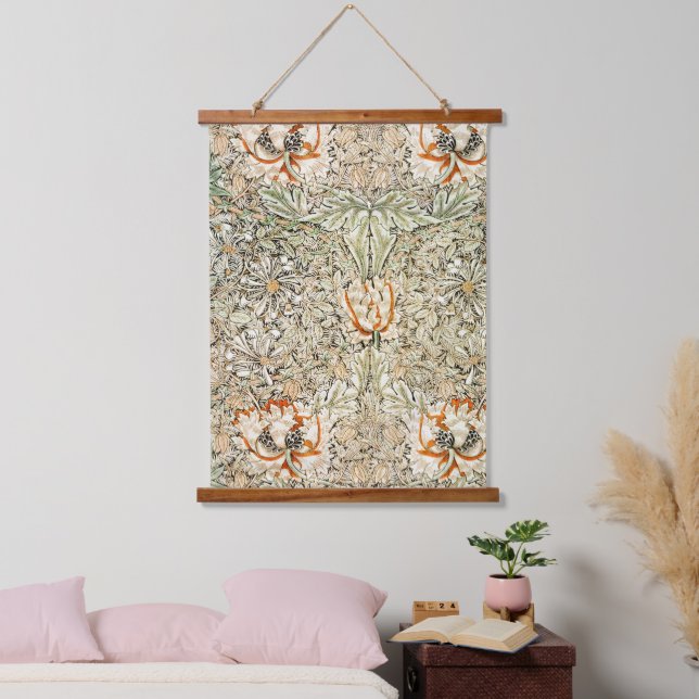 William Morris's Honeysuckle famous pattern Hanging Tapestry (Bedroom)