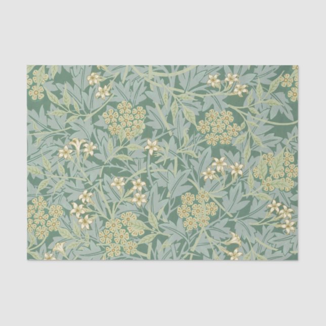 William Morris's Jasmine Pattern Design  Tissue Paper (Front)
