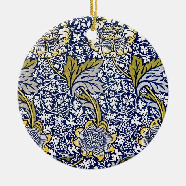 William Morris's Kennet Elegance Ceramic Tree Decoration (Front)