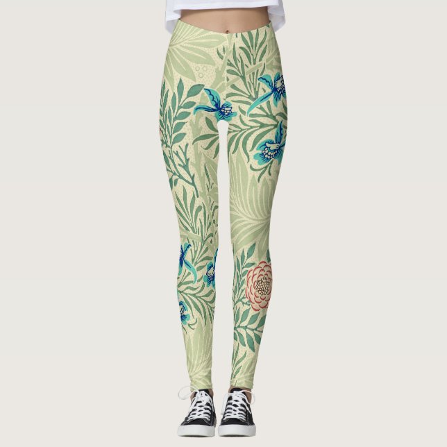 William Morris's Larkspur famous pattern   Leggings (Front)
