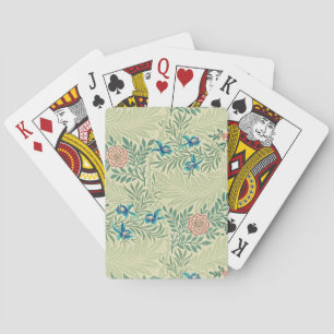 William Morris's Larkspur famous pattern  Playing Cards