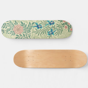 William Morris's Larkspur famous pattern  Skateboard